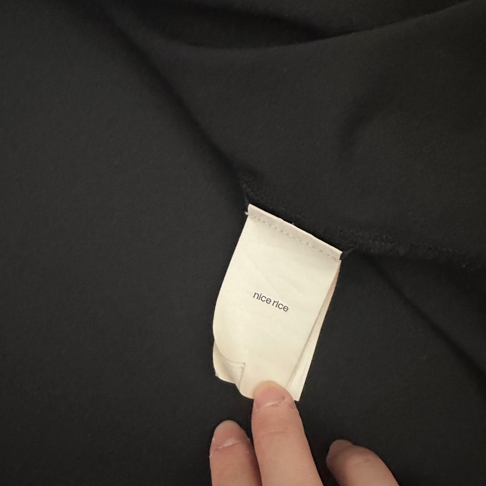Nice Rice black velvet metallic button shirt - Picture 3 of 4